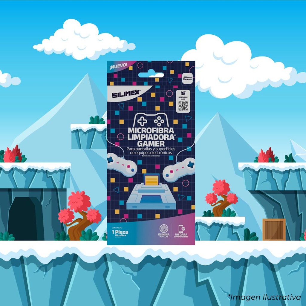MICROFIBRA (REUTILIZABLE),30X30CM AUX SUPERFICIES GAMER/CONSOLAS/CONTROLES/ACC EN GENERAL, SIN RAYAR