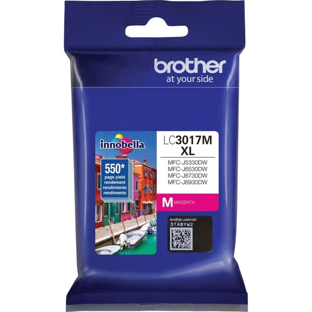 Cartucho Brother LC3017M Magenta, 550 Páginas