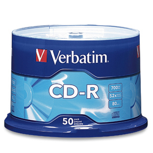 D-R Verbatim 700 MB - 80 Minutos 50 piezas / 94691