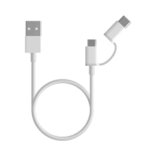 MI 2-IN-1 USB CABLE (MICRO USB TO TYPE C) 30 CM 