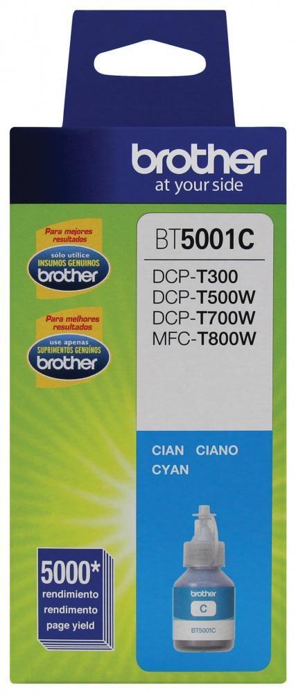 Botella de Tinta Brother BT5001C Cyan, 5000 Páginas