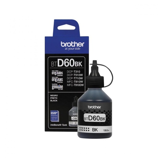 [BTD60BK] Brother Botella de Tinta BTD60BK Negro, 6500 Páginas