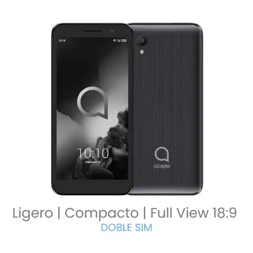 [5033ER-2AOFMX12] Smartphone Alcatel 1 Volcano 16GB 1GB RAM Negro Doble Sim