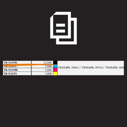 [1T02R40US0] TONER KYOCERA TK-5197K NEGRO P/TASKALFA 308CI/306CI 12,000 PAGINAS 