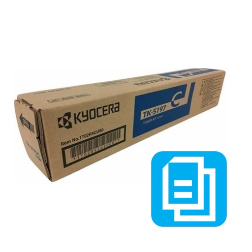 [1T02R4CUS0] Cartucho De Tóner Kyocera TK-5197C Color Cian 7000 Páginas