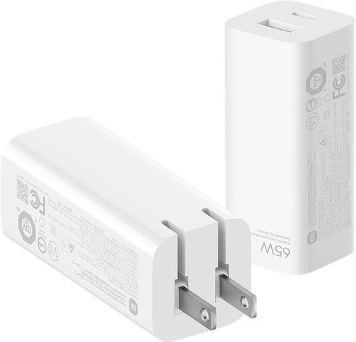 [36012] XIAOMI 65W GAN CHARGER (TYPE-A + TYPE-C)  