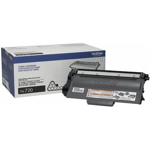 [TN720] Toner Brother Negro P/hl5450dn/hl5470dw/hl6180dw/ Tn720(TN720)
